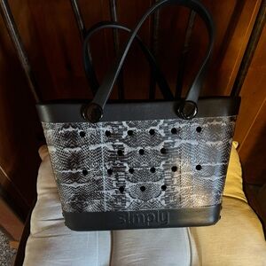 Simply Southern Snakeskin Mini Tote Bag